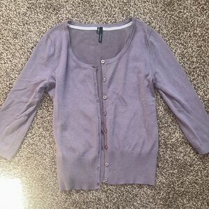 Maurices Purple Cardigan Sweater